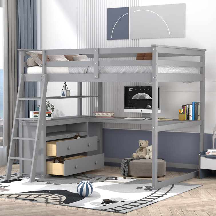 Wayfair loft bed sales full